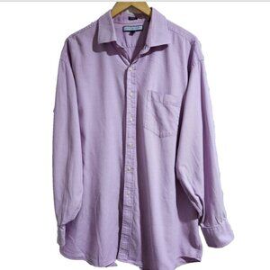 Tommy Hilfiger Ithaca Designer Shirt Men's 2XL Size 18 1/2 Button Up 34-35